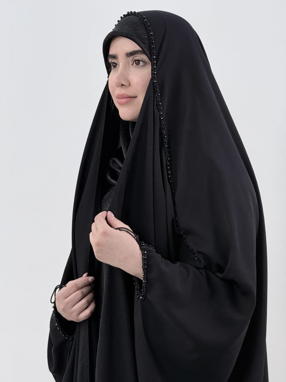 Kaftan Style Irani Chadar With Lass