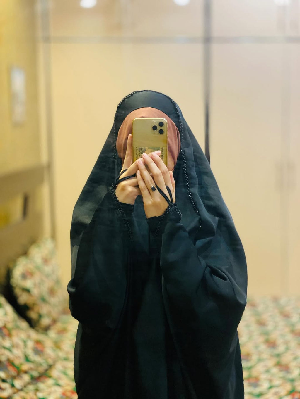 Premium Kaftan Style Irani Chadar With Lace Work