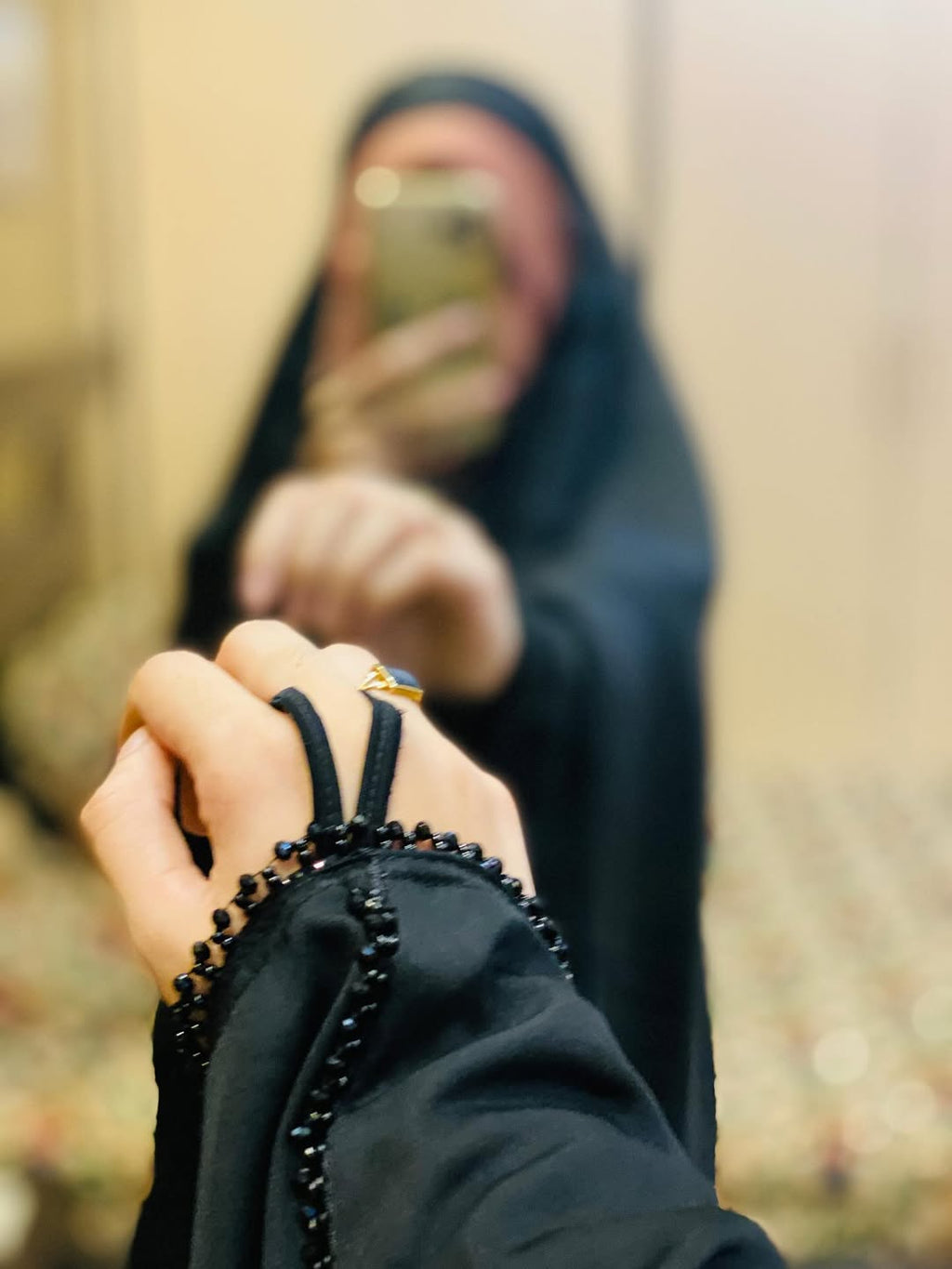 Premium Kaftan Style Irani Chadar With Lace Work