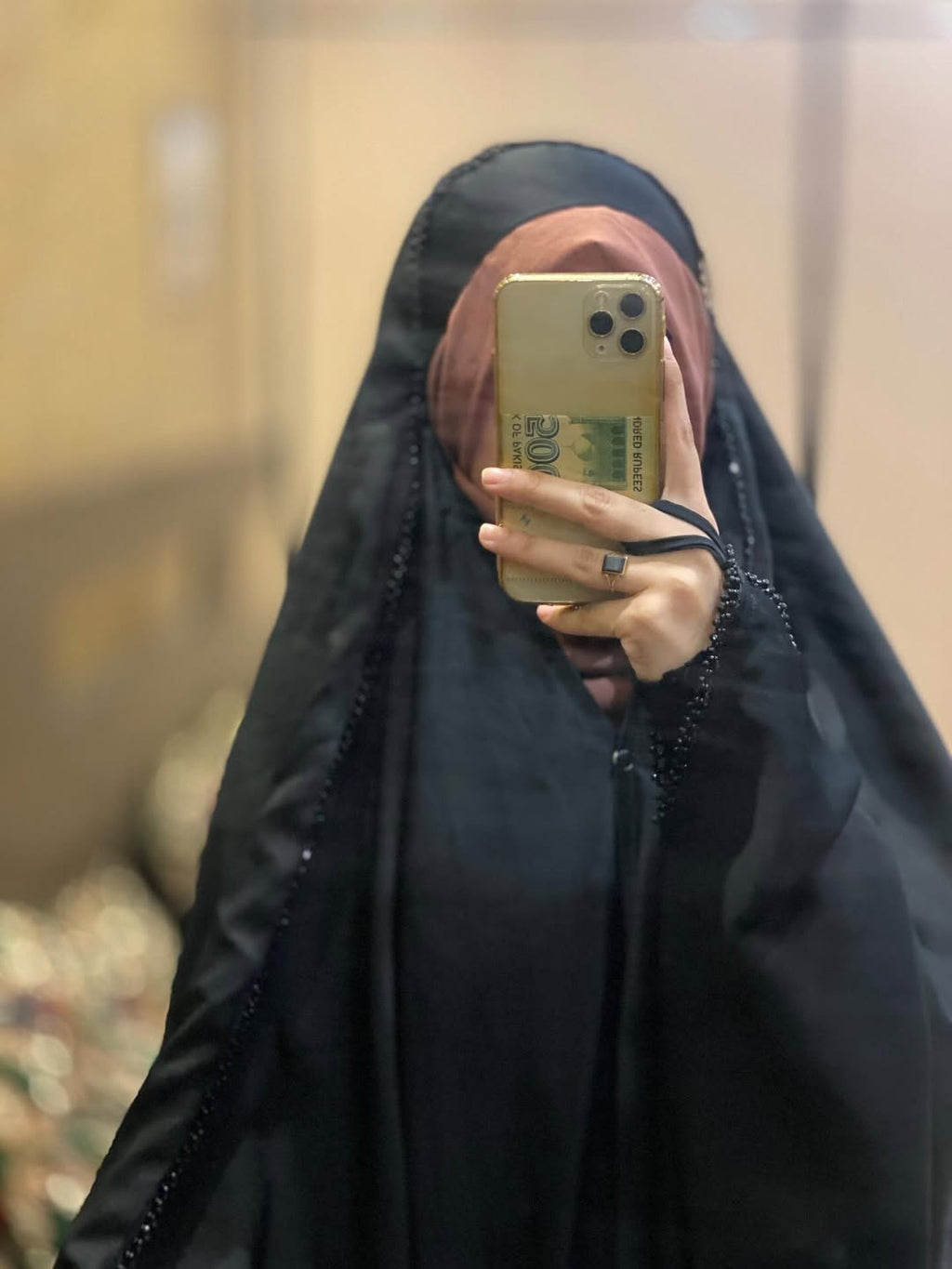 Premium Kaftan Style Irani Chadar With Lace Work