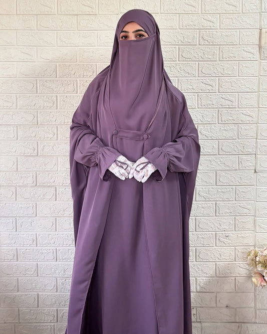 Purple Saudi Jilbab