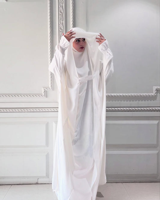 White Saudi Jilbab